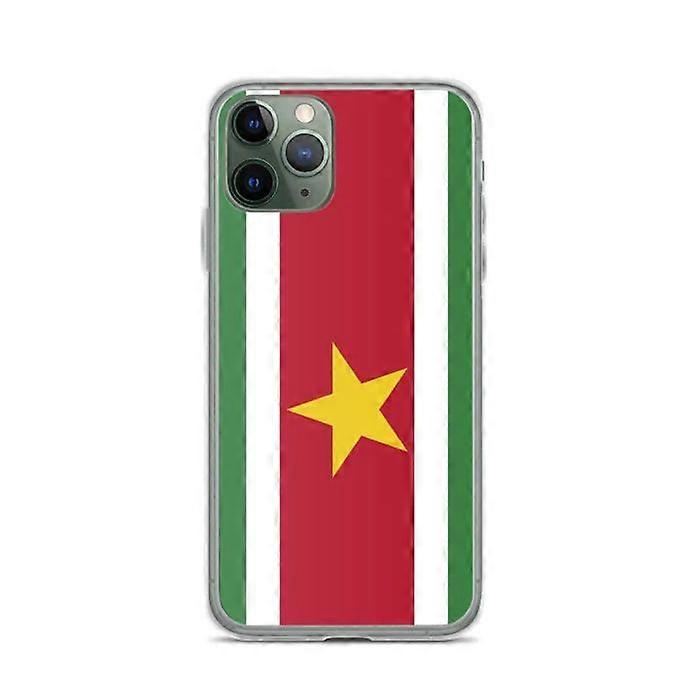 iPhone Case - Suriname - Flag - Flexible - Multicolor - Compatible with iPhone 11 Pro