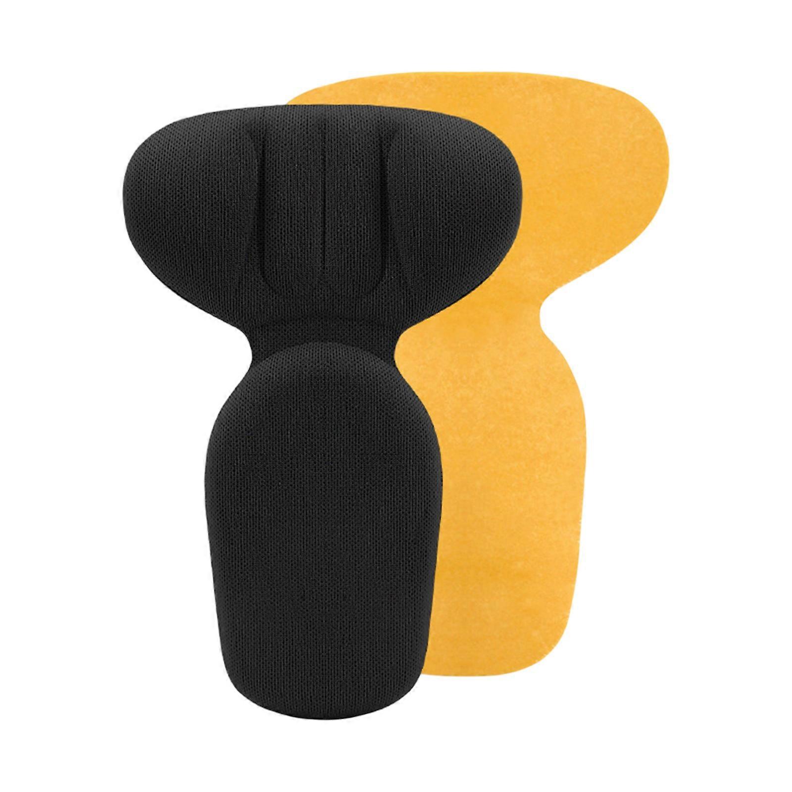 1 Pair Heel Insoles Foam Heel Cushion Pads Adhesive Shoe Inserts Patches to Reduce Friction and Improve Shoe Comfort  Black