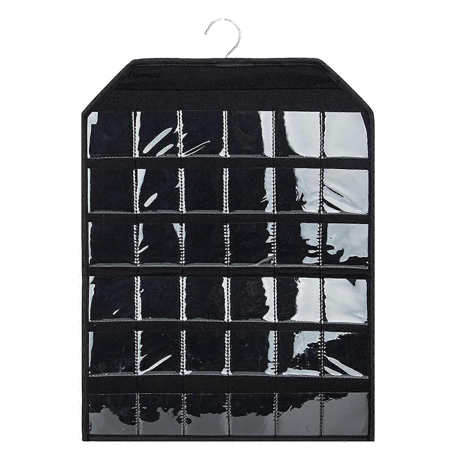 Sturdy Felt Badge Storage Bag With Multiple Pocket Designs Sturdy Dustproof Wall Hanging Solution for Home or Office