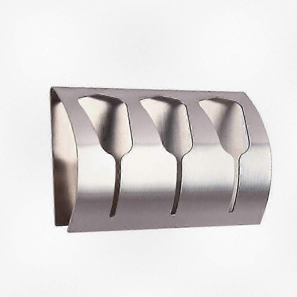 حامل مناشف لاصق للحمام والمطبخ ، يتميز ب 3 خطافات متينة من الفولاذ المقاوم للصدأ بسعة تصل إلى 10 كجم