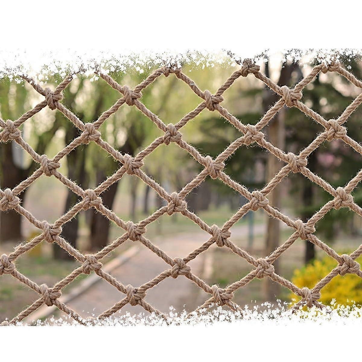 Jute Rope Mesh Decoration For Hanging Wall 1m X 2m Outdoor Indoor Net For Climbing Plants Bookstores Living Rooms