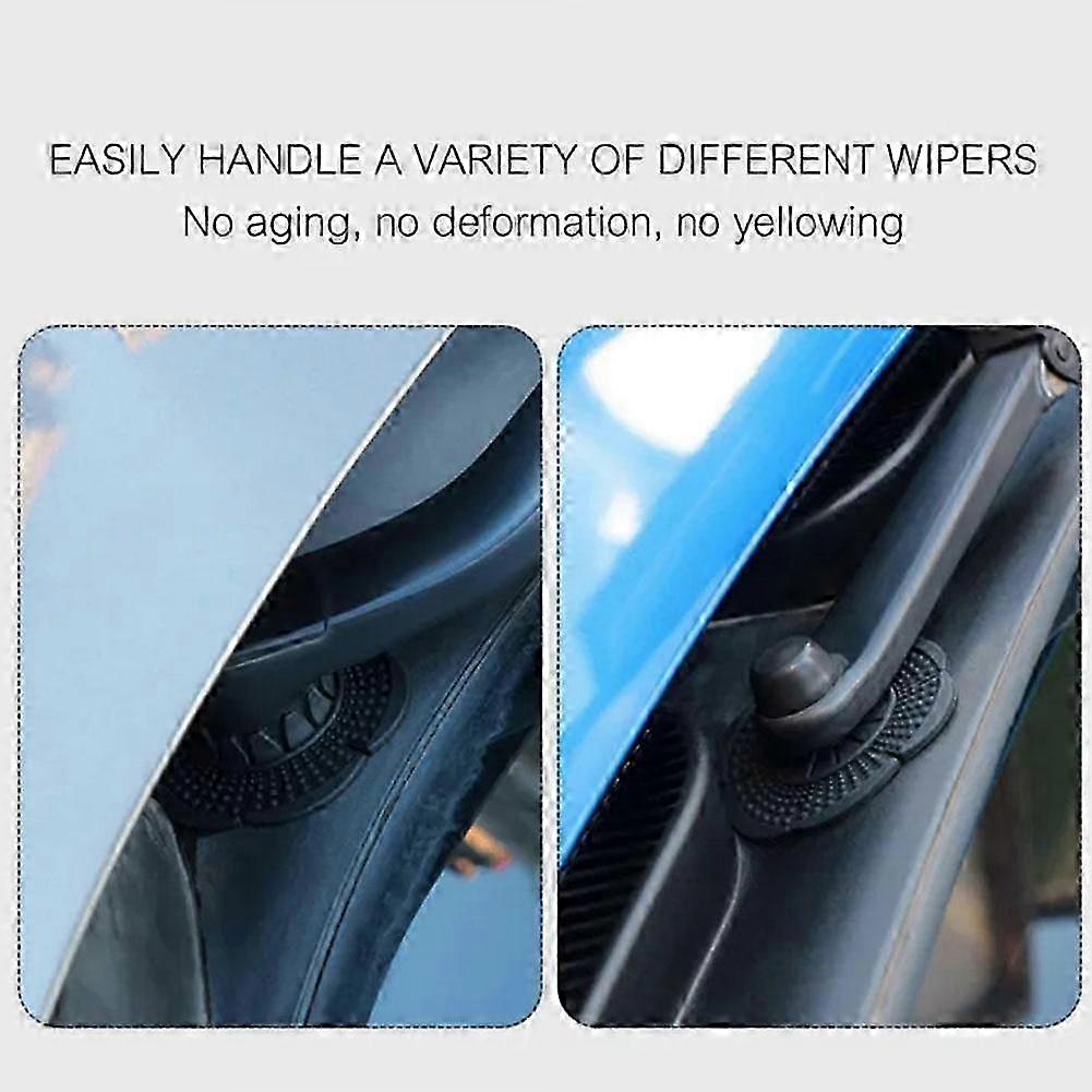 2X Car Windshield Wiper Arm Protector Cover Dustproof Blades Auto Silicone Pad