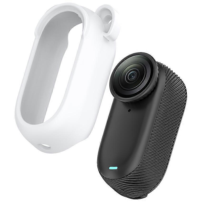 Silicone Camera Protective Case Accessories for Insta360 GO3S/Insta360 GO3 (White)