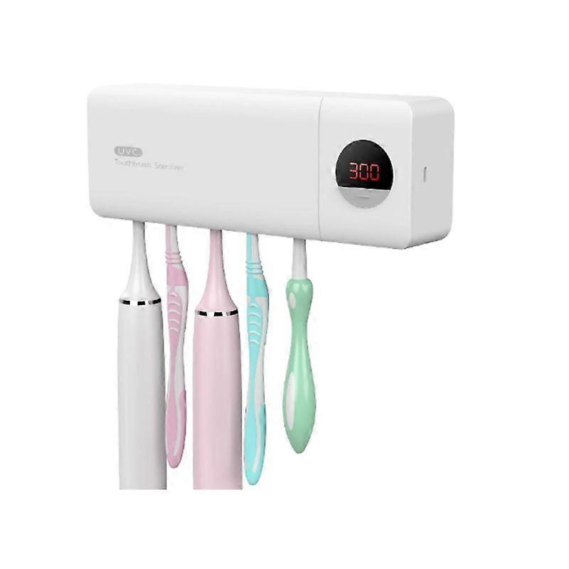 Rechargeable Cordless Wall-Mounted UV Toothbrush Sterilizer, Toothbrush Sterilizer Holder, Sterilization Timing Function