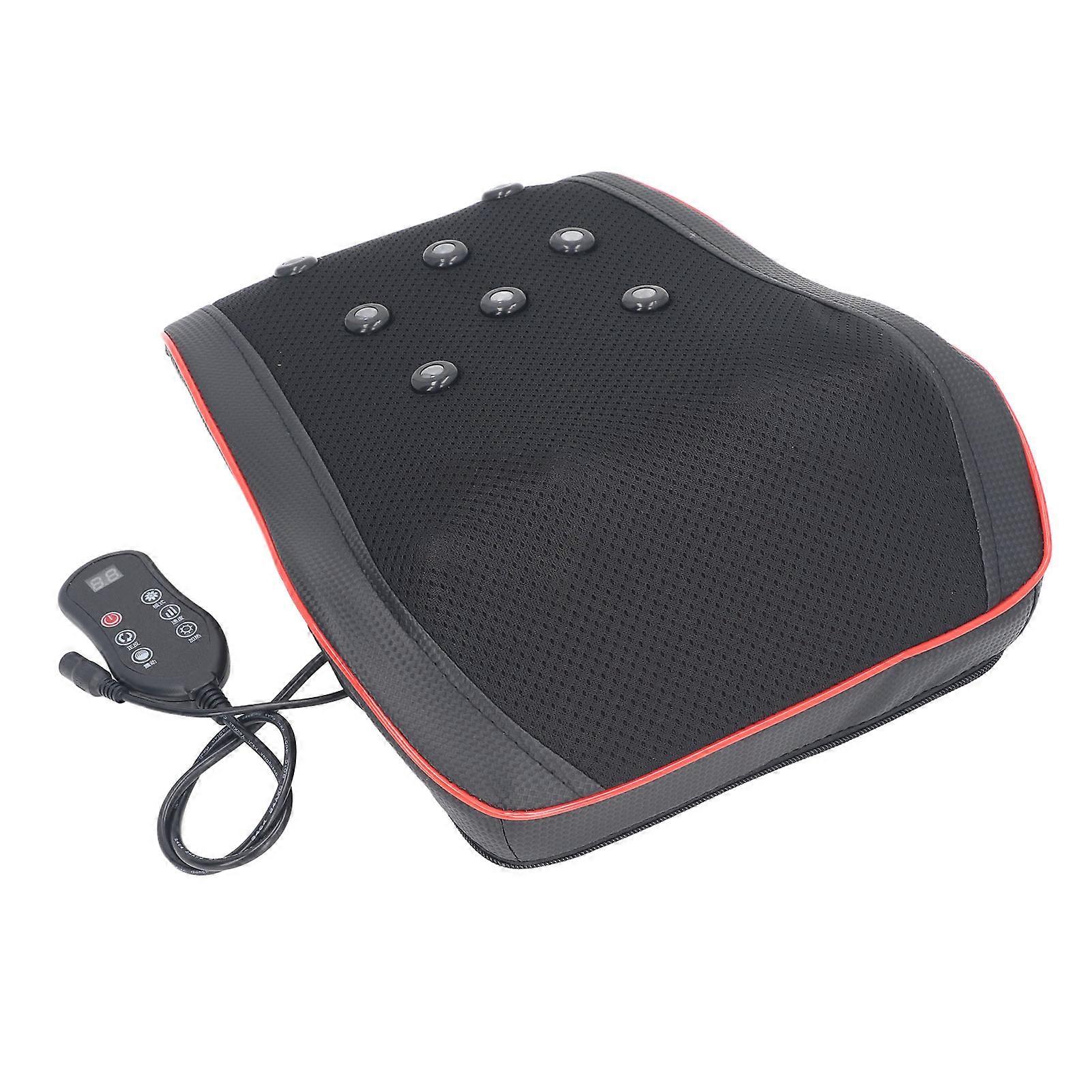 לעיסוי צוואר עם חום ויברטון 3D לישה הקלה על שרירים רמות מתכווננות עור PU שיאצו גב לעיסוי האיחוד האירופי תקע 