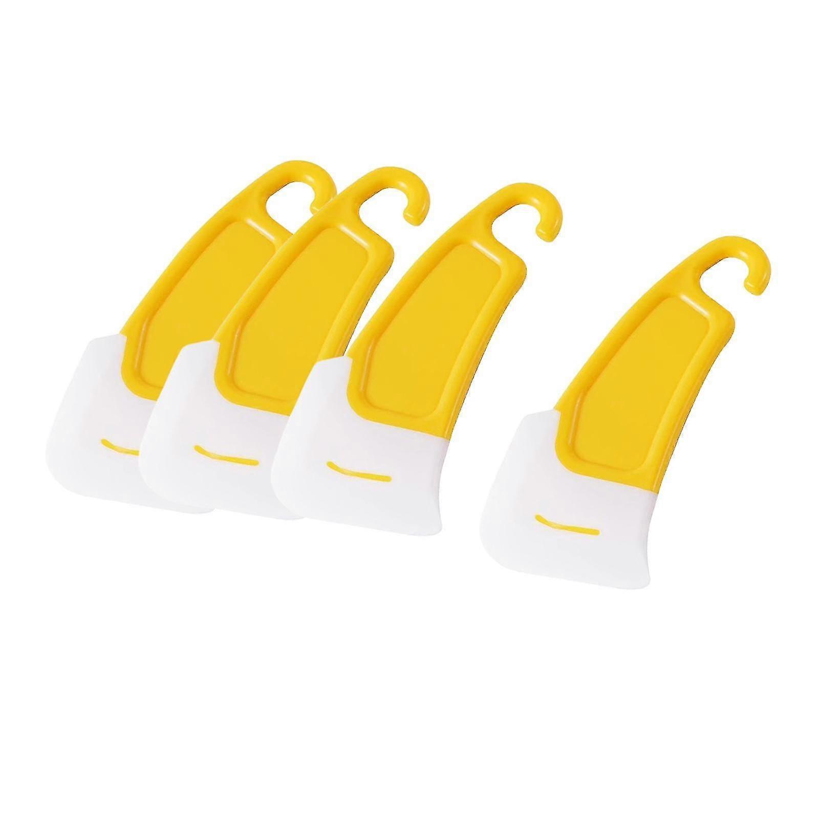 Set of 4 Flexible Silicone Cleaning Tools for Pans, Bowls and Crevices - Ideal for Use with Certain Cookware Brands