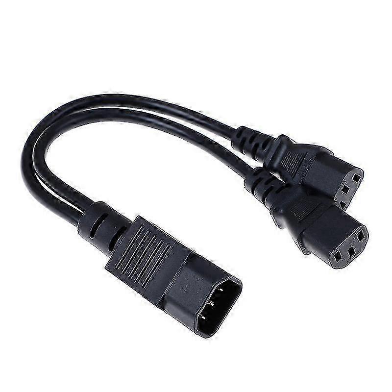Cablu prelungitor splitter C14 până la C13 Y pentru cablu de alimentare PDU/PSU server 30cm