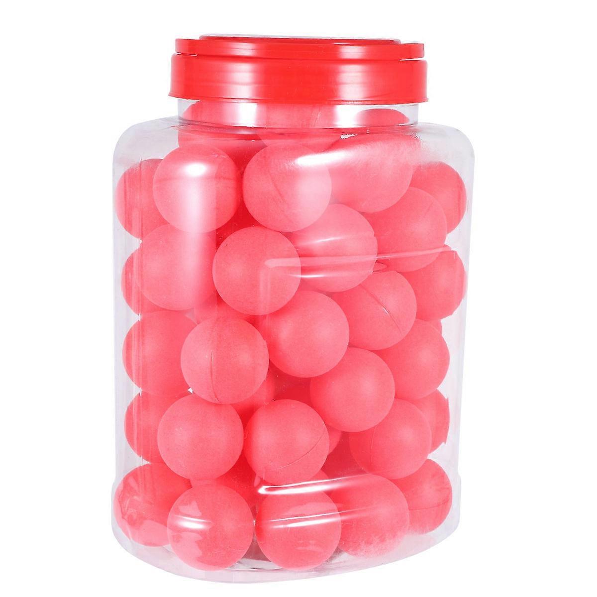 60pcs Durable Seamless Red Table Tennis Balls for Outdoor & Home Use – Ideal for Practice, Beginners & Family Games