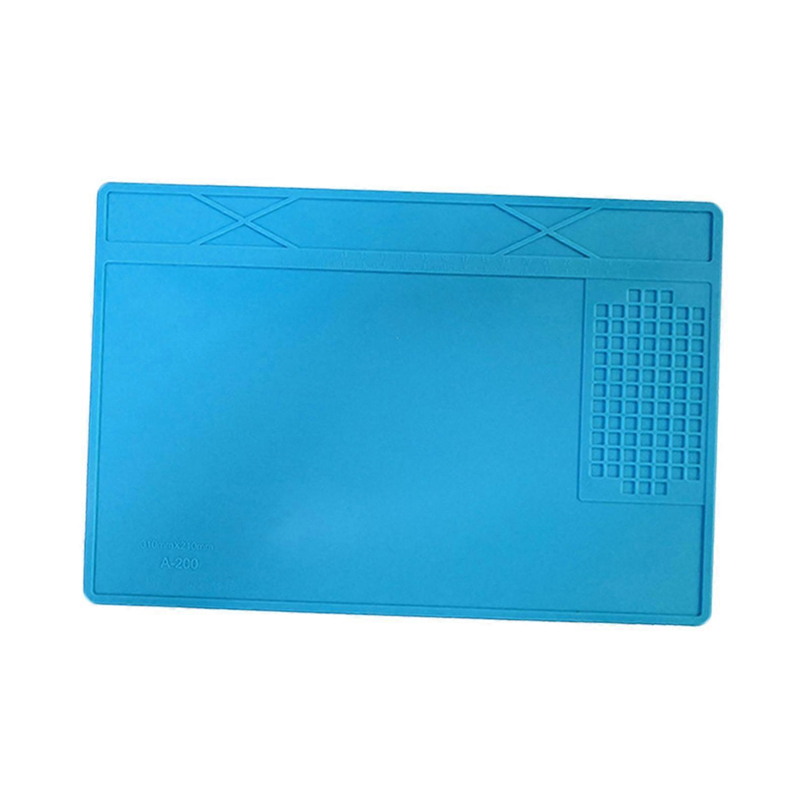 Silicone Soldering Mat 12.20Inchx8.27inch Platform Station Pad for Workbench