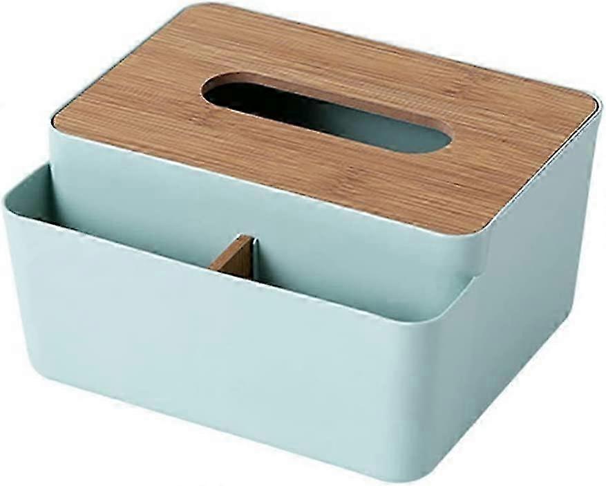 Multi-functional Wooden Tissue Box Rectangular Solid Wood Desktop Storage Napkin Holder