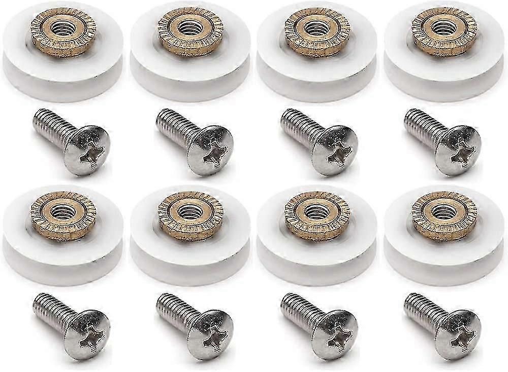 8pcs 19mmステンレス鋼シャワードアホイールローラーセット