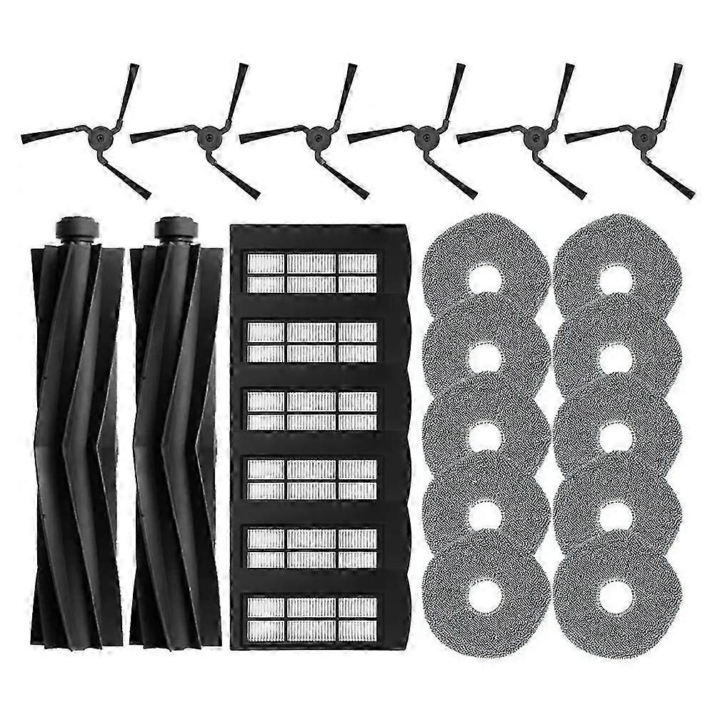 Main Side Brushes, HEPA Filter, Mop Cloth Replacement Parts for Eufy X9 Pro
