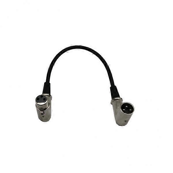 8x 1-piece Microphone Cable, Right-angled XLR Cable with High Durability
