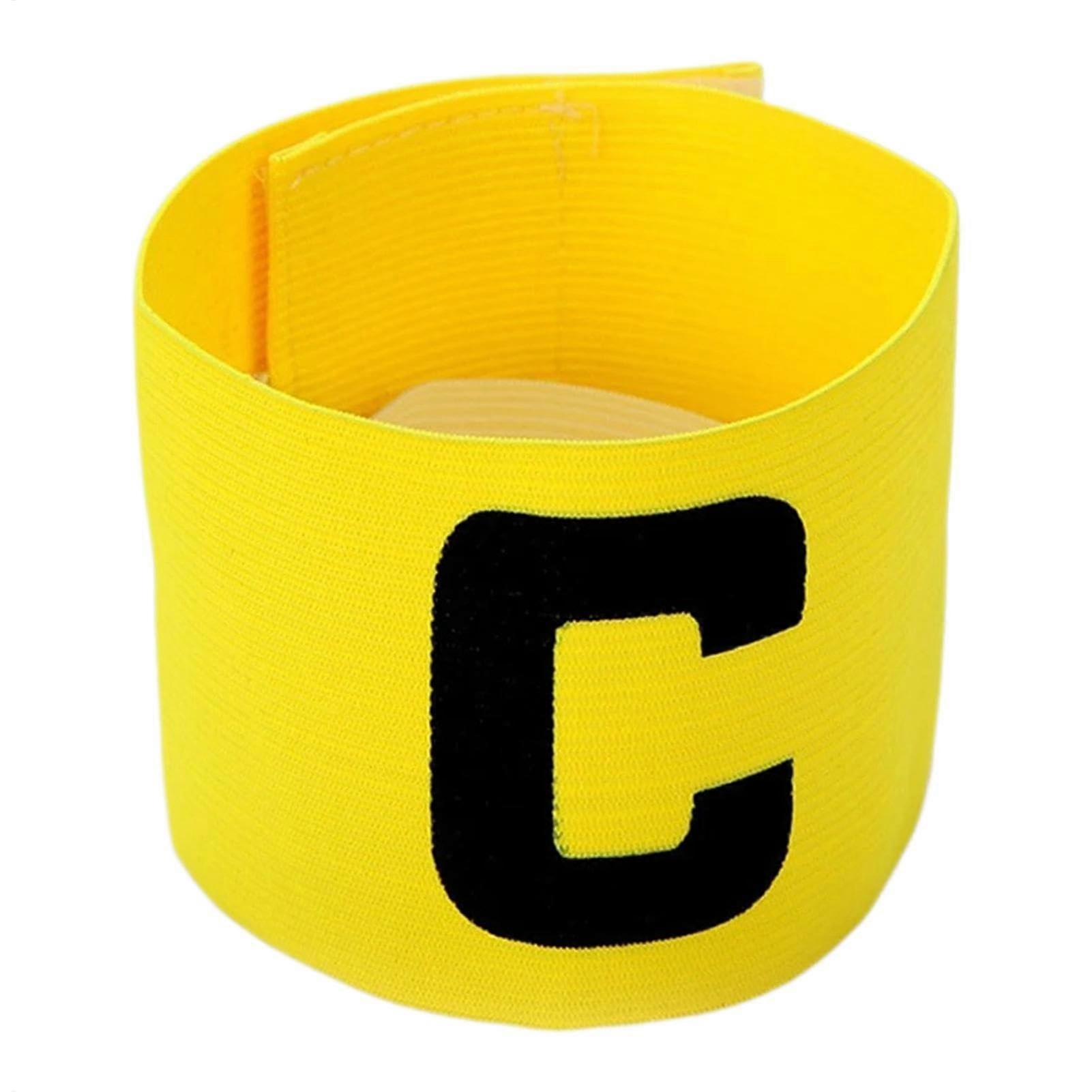 Kapitänsarmband – Adjustable Nylon Elastic Captain's Armband for Soccer | Soft Comfortable Durable Sports Band in Yellow