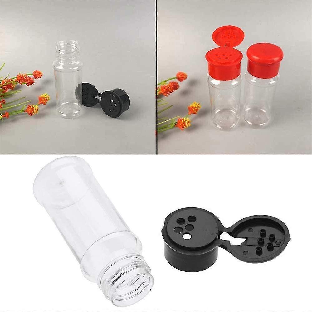 6Pcs Plastic Spice Jar Salt Pepper Shakers Seasoning Jar Bottles Containers with Sifter Lid Caps Suitable for Kitchen