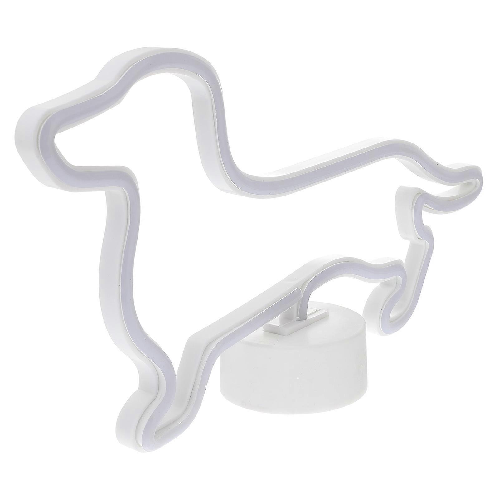 Neon Sign Light, Compact Puppy Lamp to Brighten Up Your Space, Easy Placement