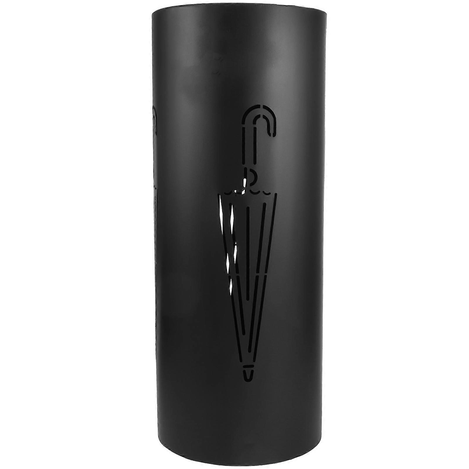 Modern Iron Umbrella Stand with Drip Tray | Space Saving Entryway Organizer for Home and Office Use | Stylish and Versatile Design