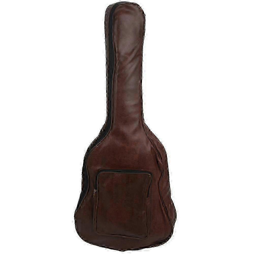 40/41 Inch Waterproof PU Guitar Backpack with Thickened Padding