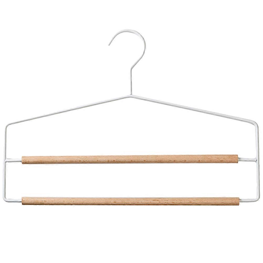 Space Saving Clothes Hangers Multi Functional Pants Rack For Adults White Metal 37 50X26 00X1 00CM 1Pack