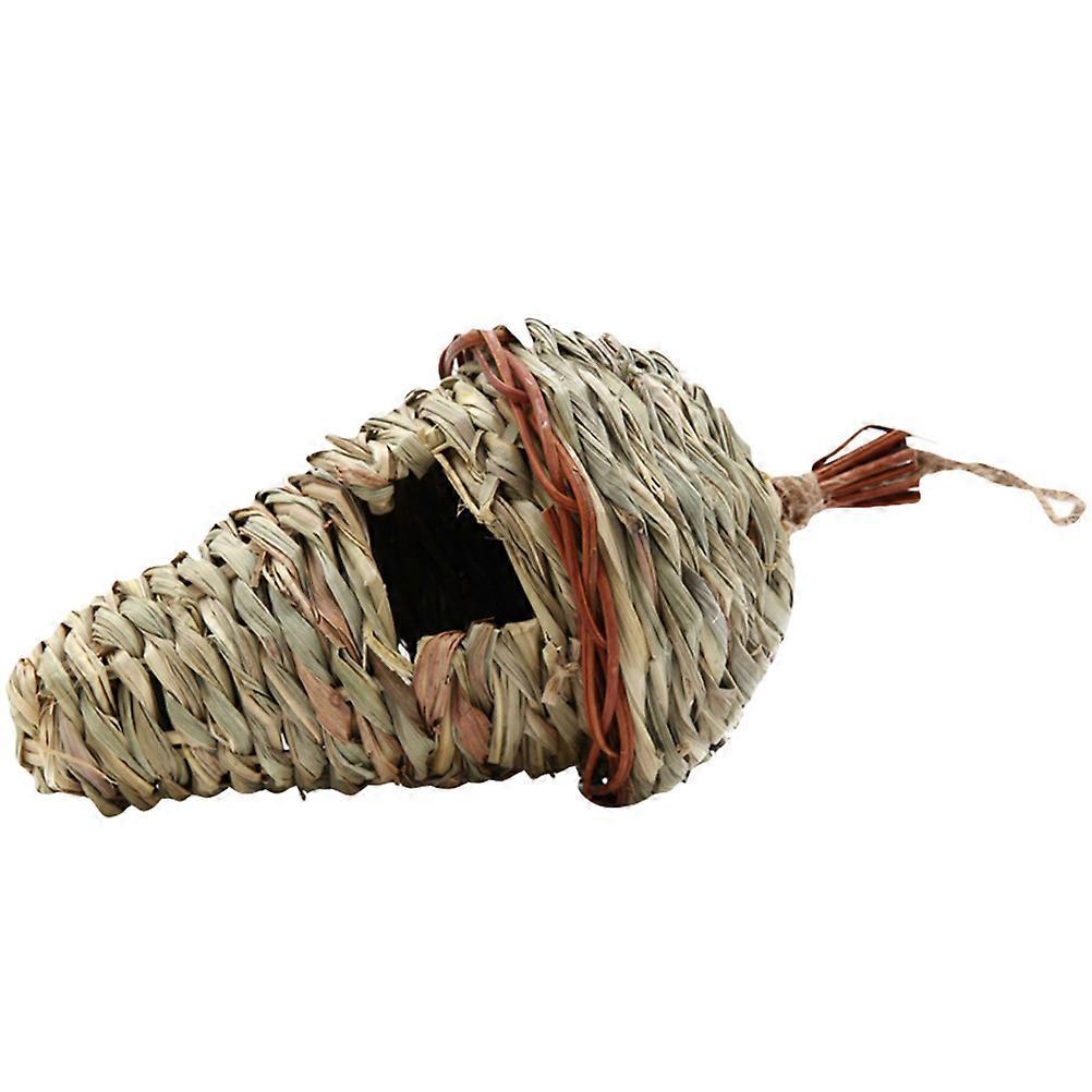 Handwork Bird Nest Model Knitted for Indoor/Outdoor Decoration Multi 24x13.8cm Nesting 1Set