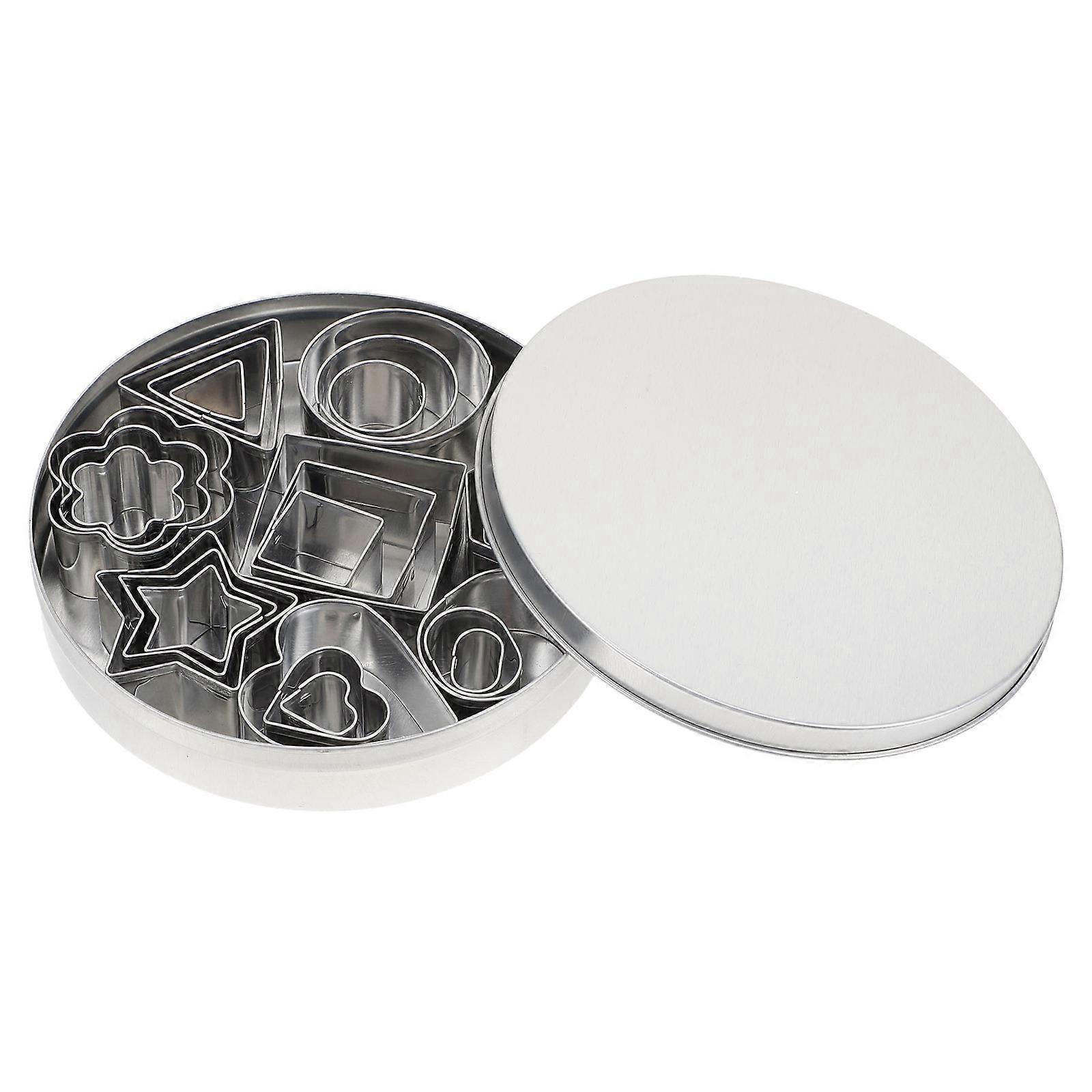 Stainless Steel Cookie Molds for Kitchen Use Reusable Easy to Clean with Various Shapes 1 Set