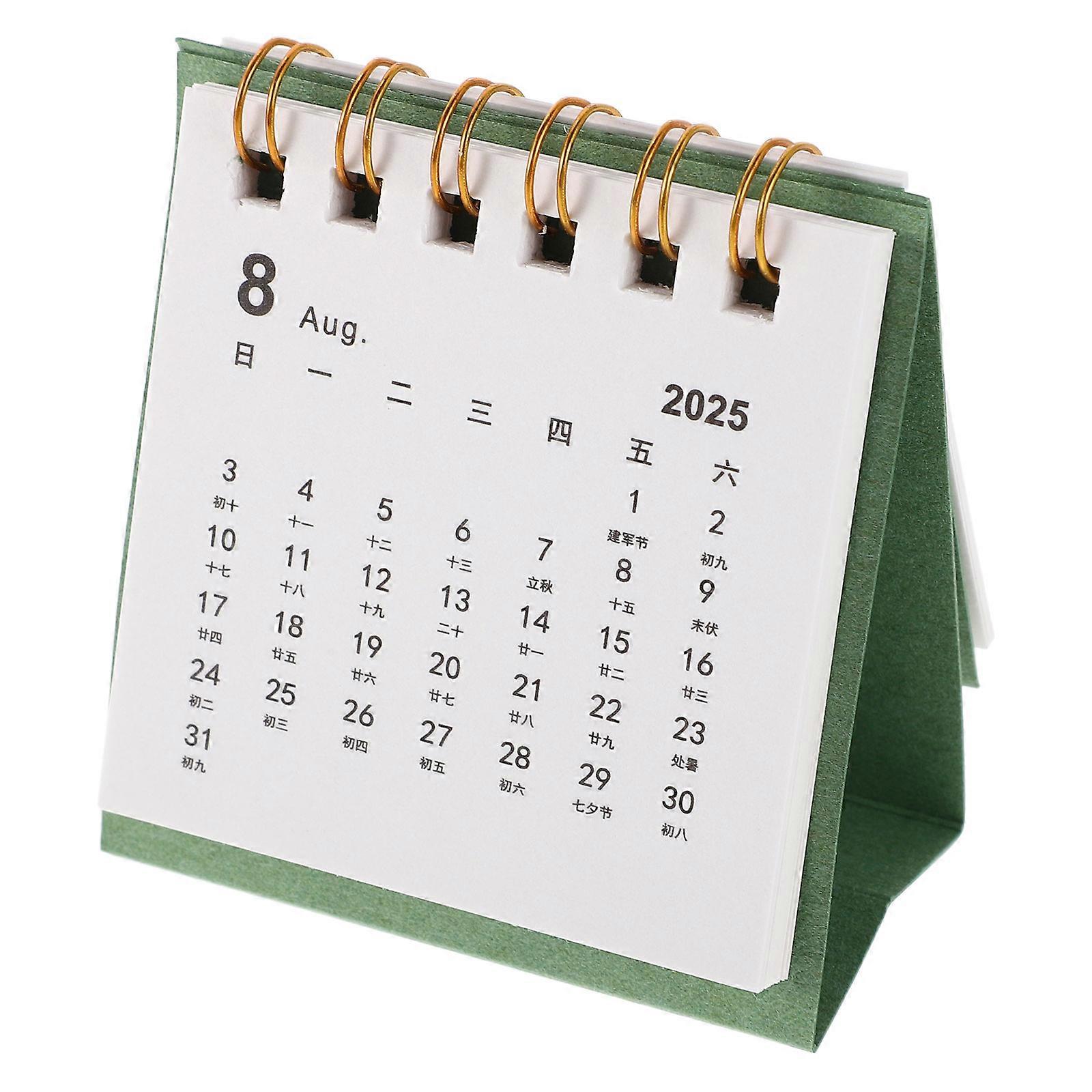 Here's a polished product description for your **Compact Green Standing Flip Weekly Planner**:

 

**Compact Green Standing Flip Weekly Planner –