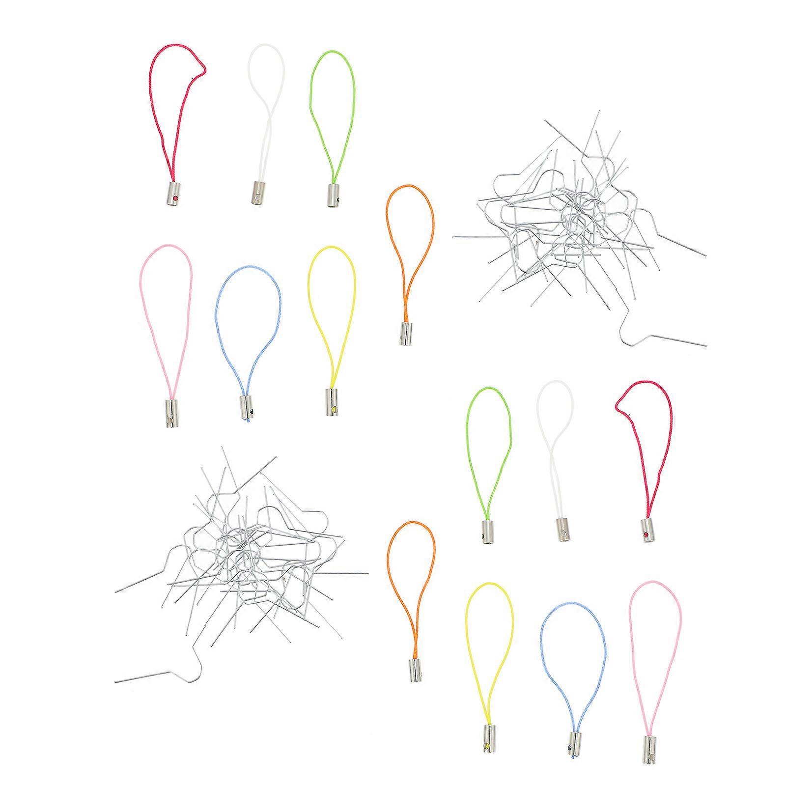 Diy Chain With Hooks For Easter Eggs Assorted Color 5.50X0.10X0.10Cm Rope And Metal Wire For Diy Enthusiasts 100Pcs