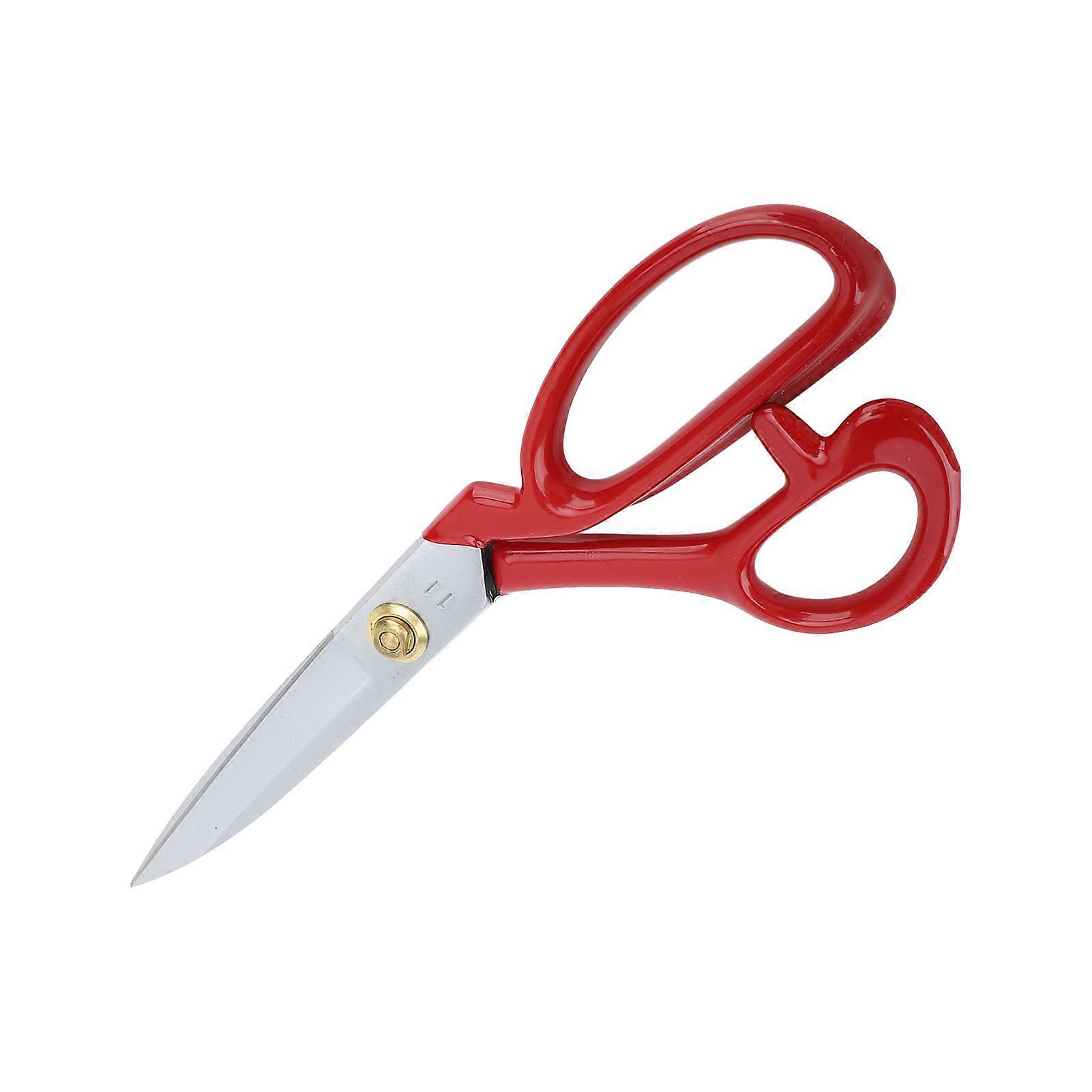 Sewing Scissors Set Rustproof Stainless Steel Tailor Scissors and Thread Snipper Ergonomic Rubber Handle Fabric Scissors for Dressmaking Red Handle 1