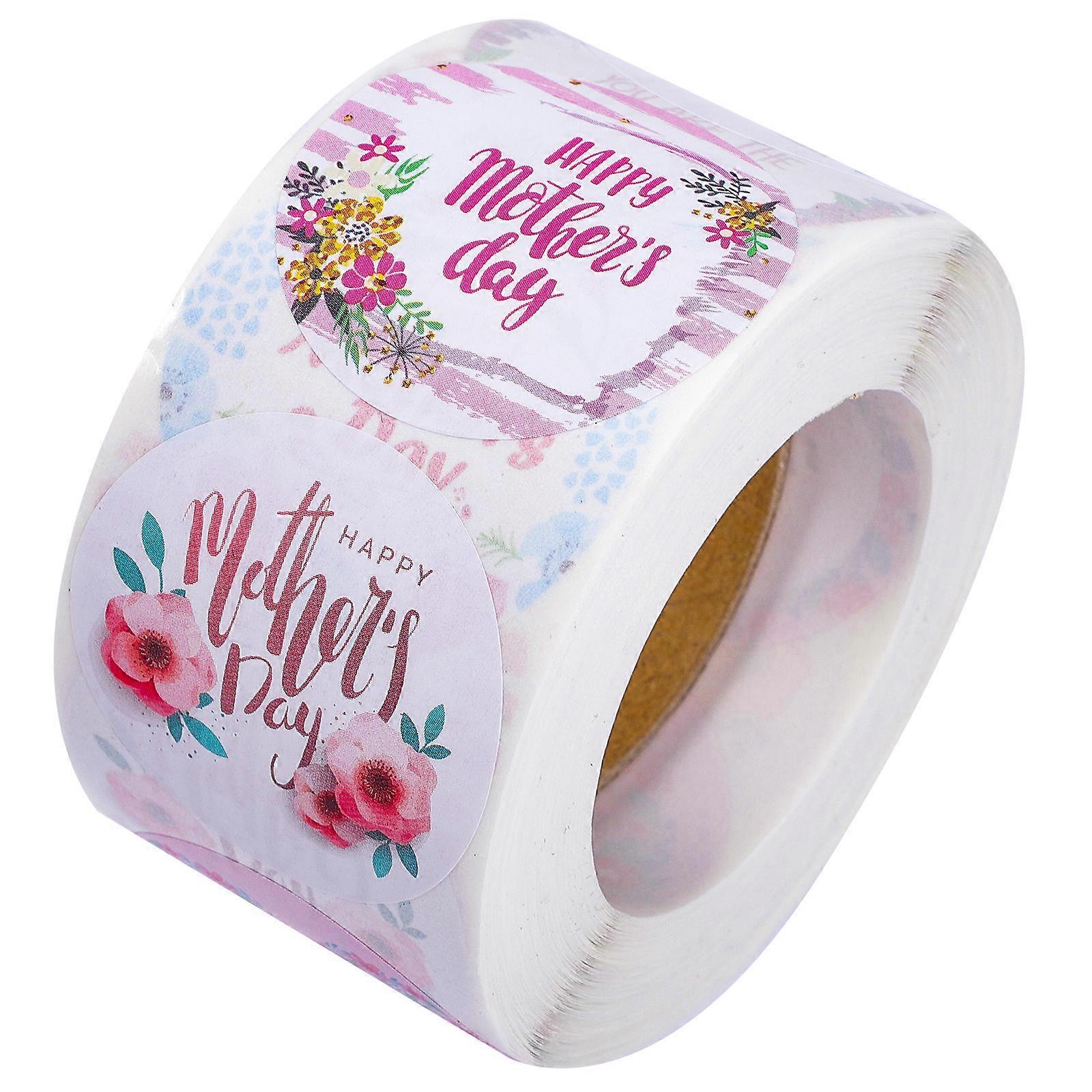 present Wrapping Mother S Day Round Stickers Envelope Sealing Multi Colored 500Pcs