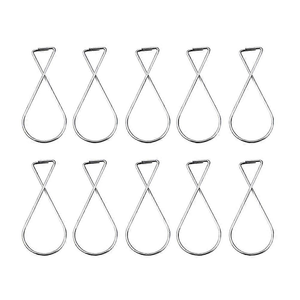 Takkroker Fallne Takkroker Klips Form Hjemmedekorasjon For Dekorering Taklampe Hengende Sølv 2 8 x 6 3 x 0 1cm 50 stk