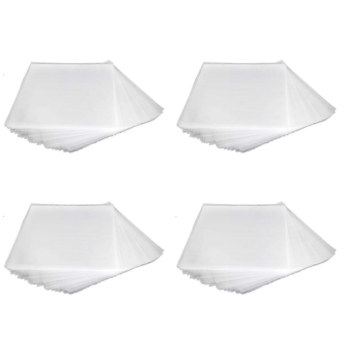 50PCS Gel Record Cover for Turntable Player LP Record Flat Open
