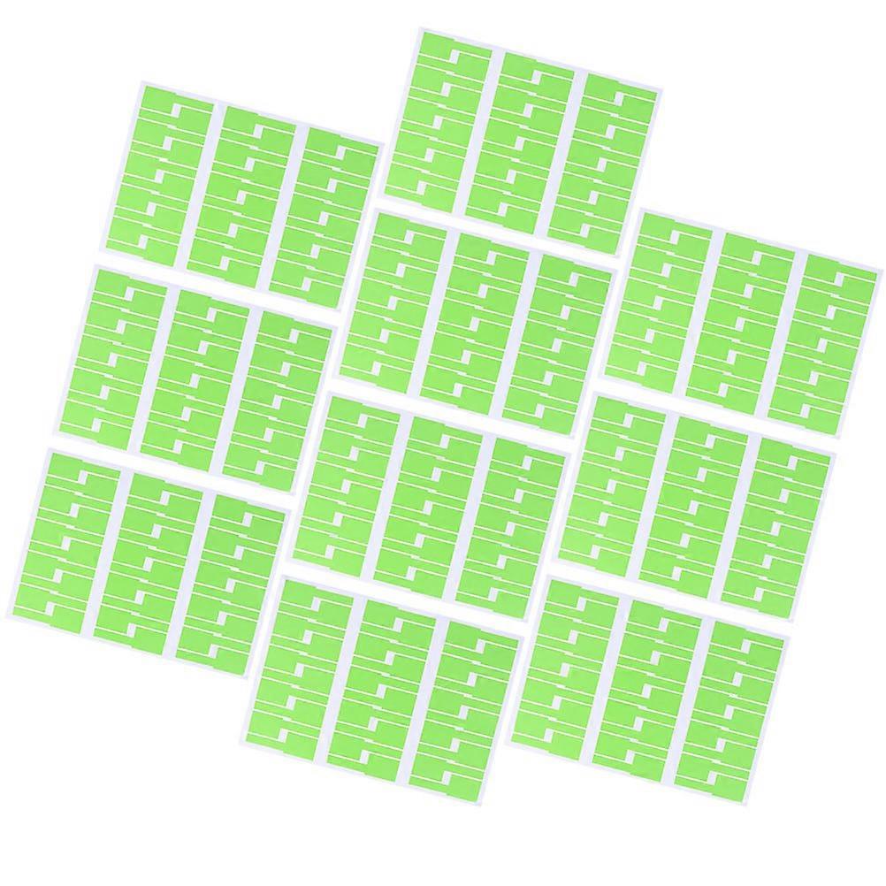 Self-Adhesive Sticker Identification Tags For Cable Labels Home Use Green 10Pcs