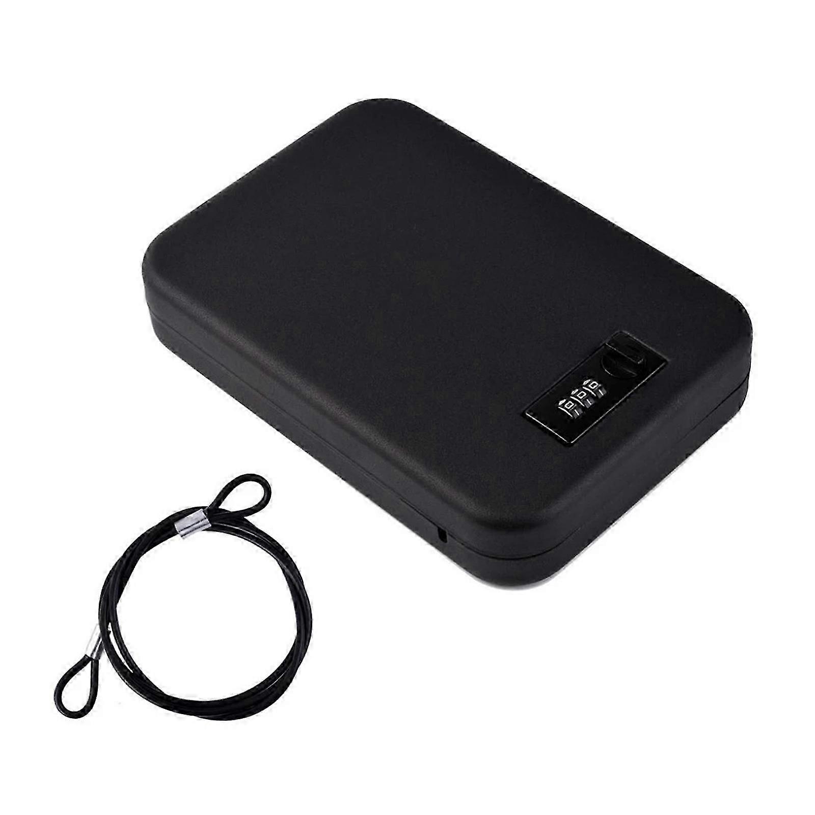 Mini cassaforte portatile con blocco password - Nero