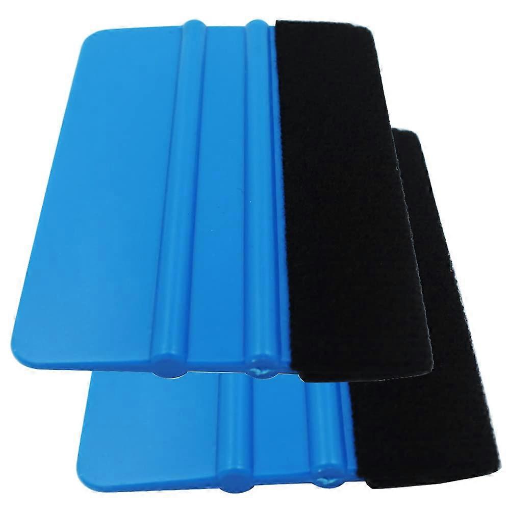 Fiber Edge Squeegee Squeegee, Decal Sticker Squeegee(2 Pack, Black)