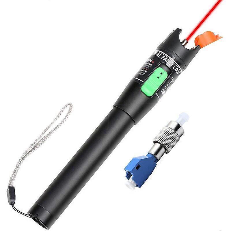 Visual fault locator, 30MW fiber optic cable tester with male to LC adapter, 30 km red light source