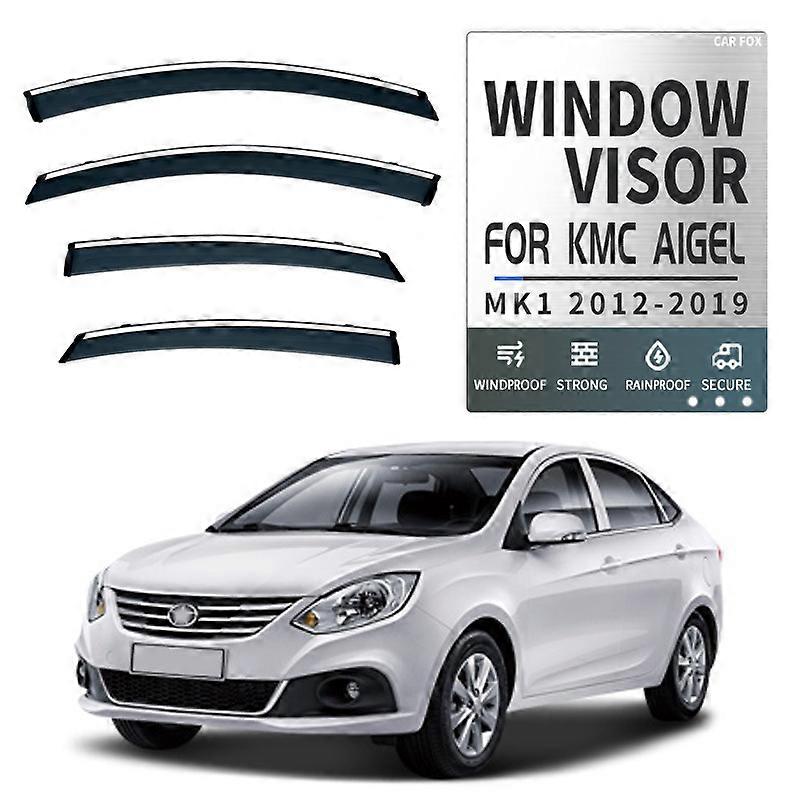 Applicable For KMC Aigel Car Window Visor Awning Shelters Windshield Side Window Rain Sun Shade Auto Accessories 2012-2019