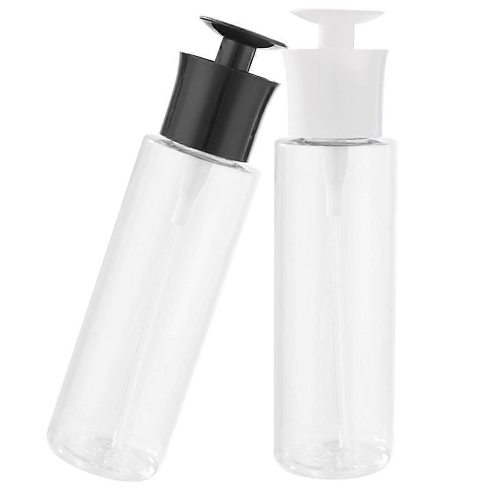 Small Pump Dispenser Lotion Bottle For Kitchen Leak-Proof 300ml 2Pcs White