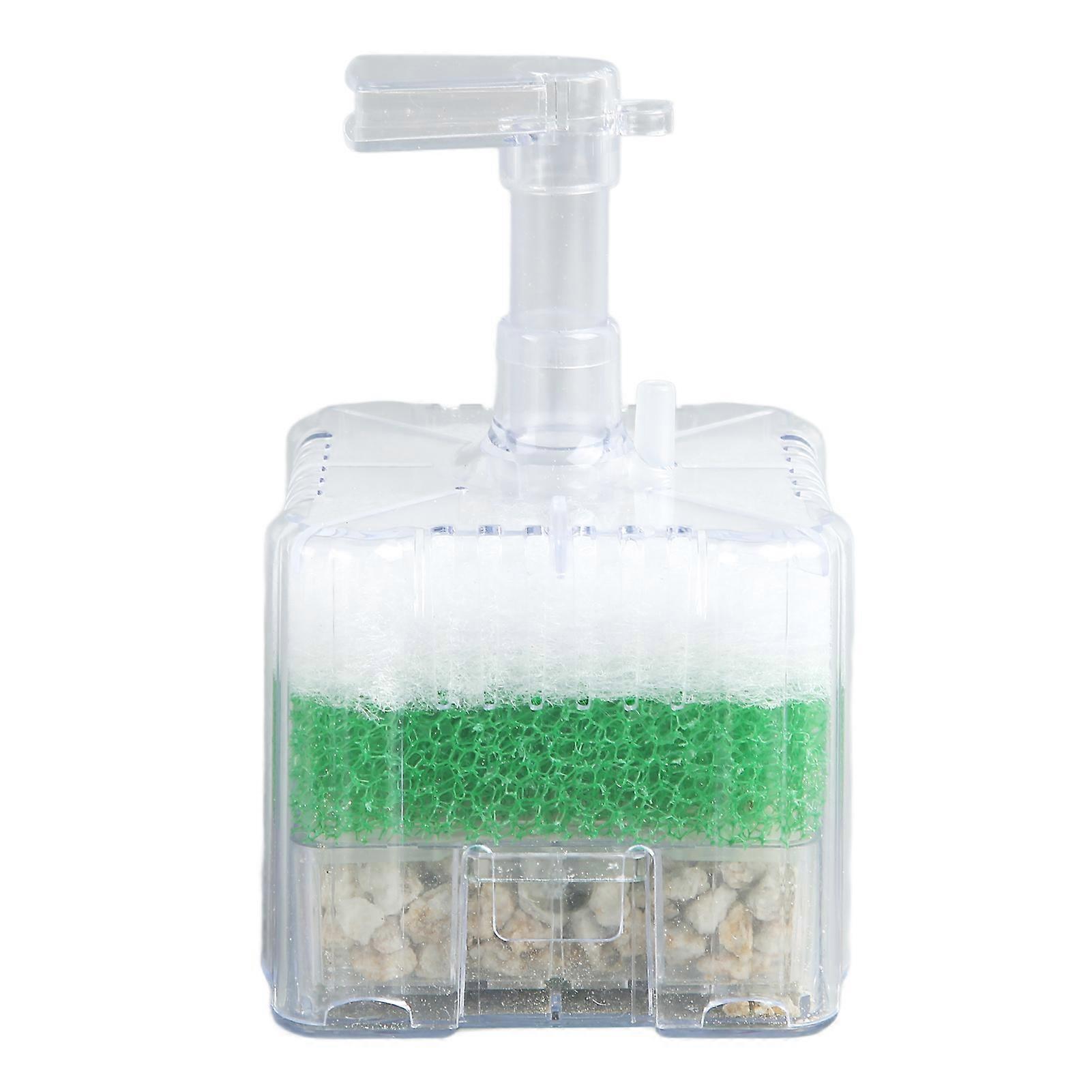 Aquarium Sponge Air Driven Filter Mini Multi Layer Filtration Fish Tank Biochemical Sponge Filter