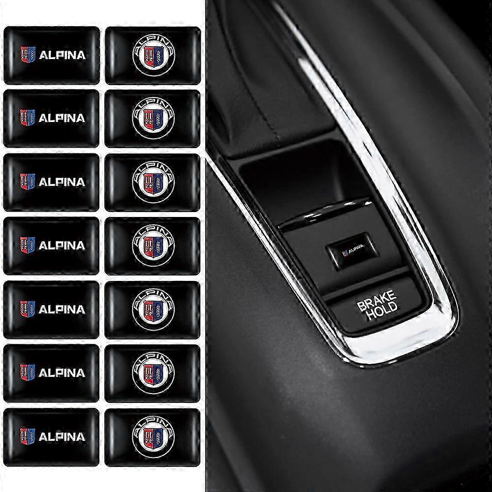 3D Epoxy Badge Car Interior Stickers Decals Suitable for Certain Brands 50th Anniversary Performance Sport Models