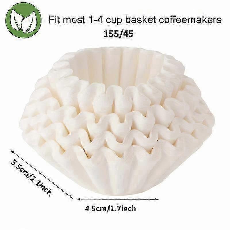 100/50pcs Coffee Filters for 8-12 Cup Coffee Makers - Premium, All-Natural Large Filters