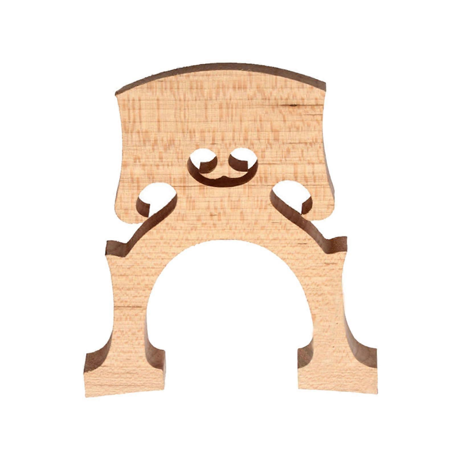 "Ready Cello Soundboard Steg Natural Wood 3/4 Size with Precision Cutouts for Vibrato Performance"