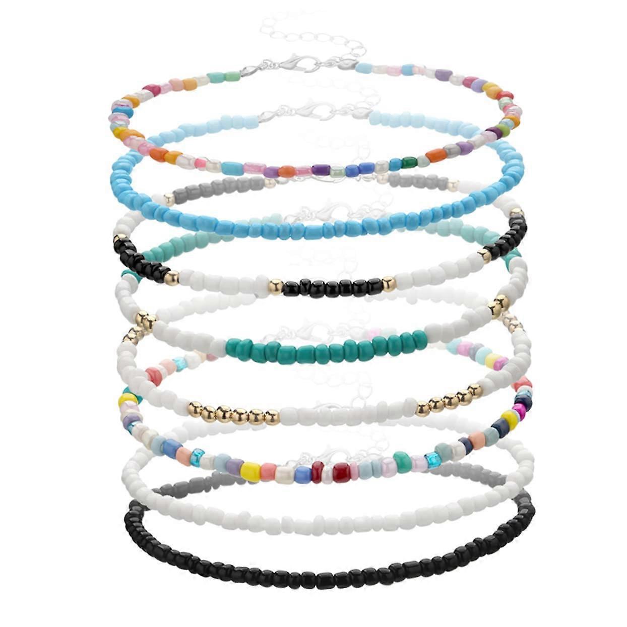 Colourful Rice Beads Anklet
Colourful Anklet
Ankle Bead Chain Summer Anklet
Foot Summer Ankle Chain
Handmade Anklet Pack of 8