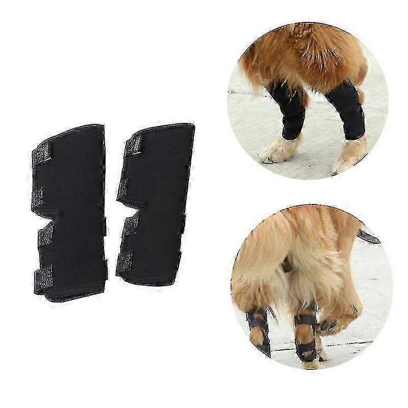 רפידות ברכיים לחיות מחמד עם מוטות תמיכה להגנה על רגלי הכלב לאחר הניתוח
