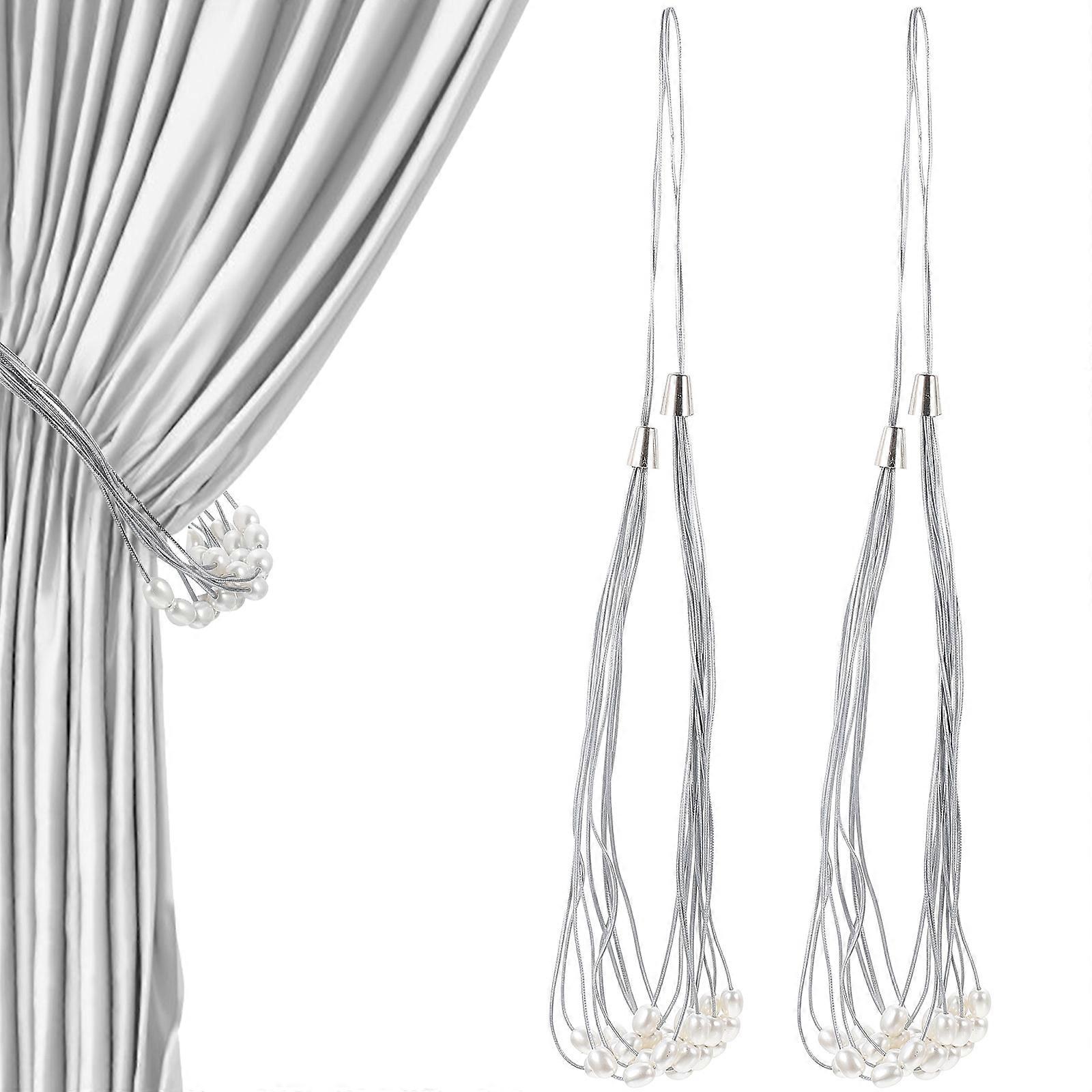 Elegant Pearl Curtain Tiebacks Simple Design Binding Rope for Home Decor, Living Room, Kitchen Easy to Use and Style, Versatile