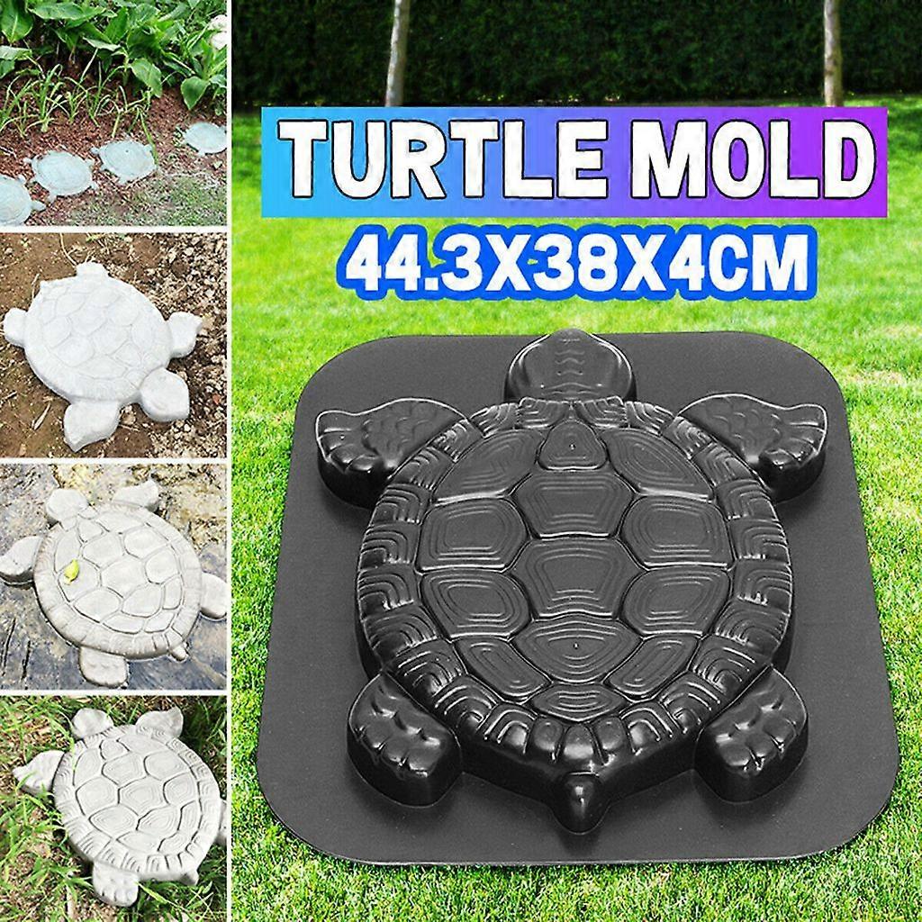 Simulation turtle shaped garden path paving stone mold mold black