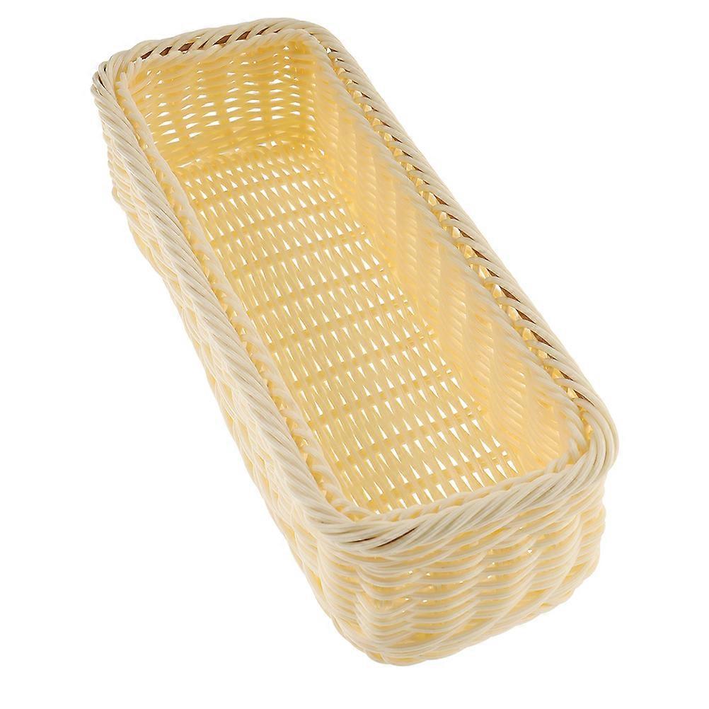 Plastic Storage Bins Space-Saving Kitchen Storage Box For Tidy Kitchen Counter Cutlery Organization 1Pcs