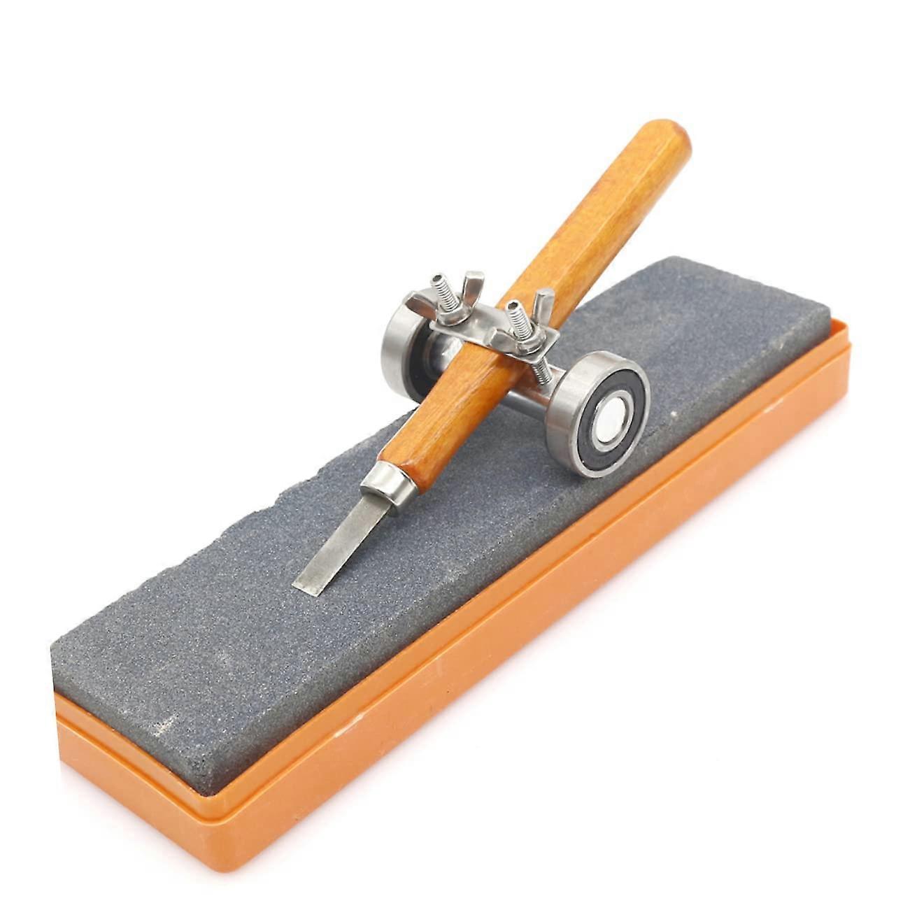 Knife Sharpener Chisel Key Sharpening Hone Tool for Woodworking - Professional Grade, Durable, Portable, Easy to Use
