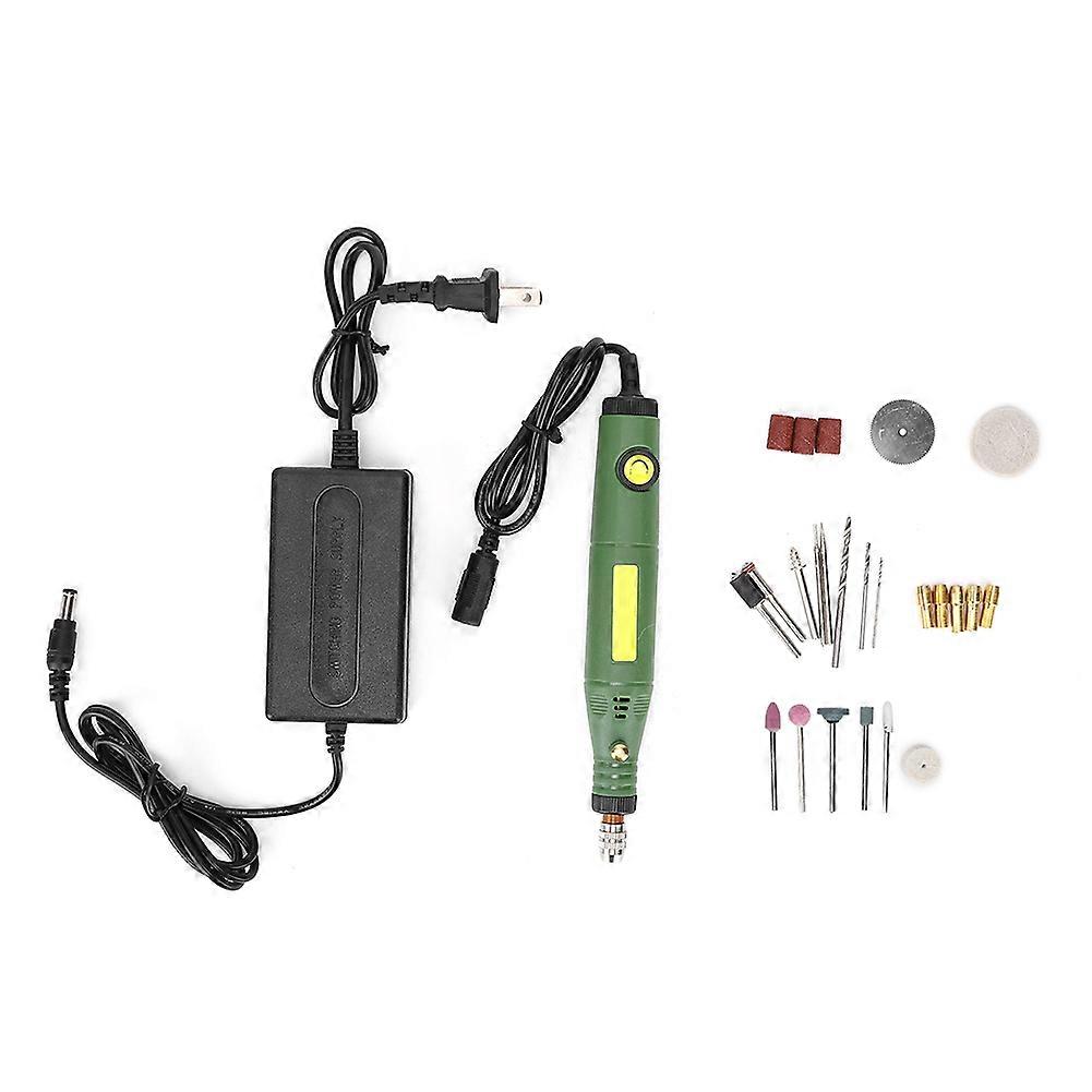 26Pcs Electric Grinder Machine Set Mini Adjustable Speed Hand Tool 18W