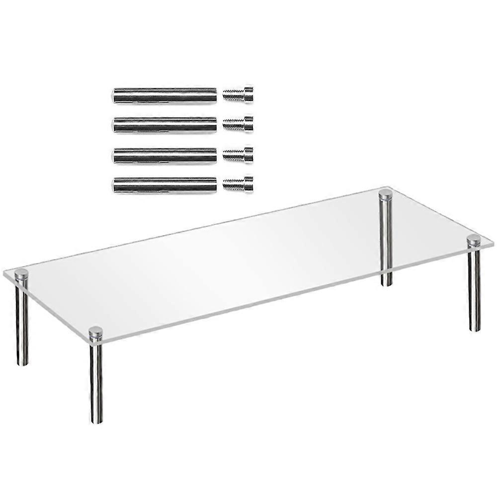 Dessert Display Stands Elegant Rectangular Acrylic Metal Multi-Function Wedding Party 1Set