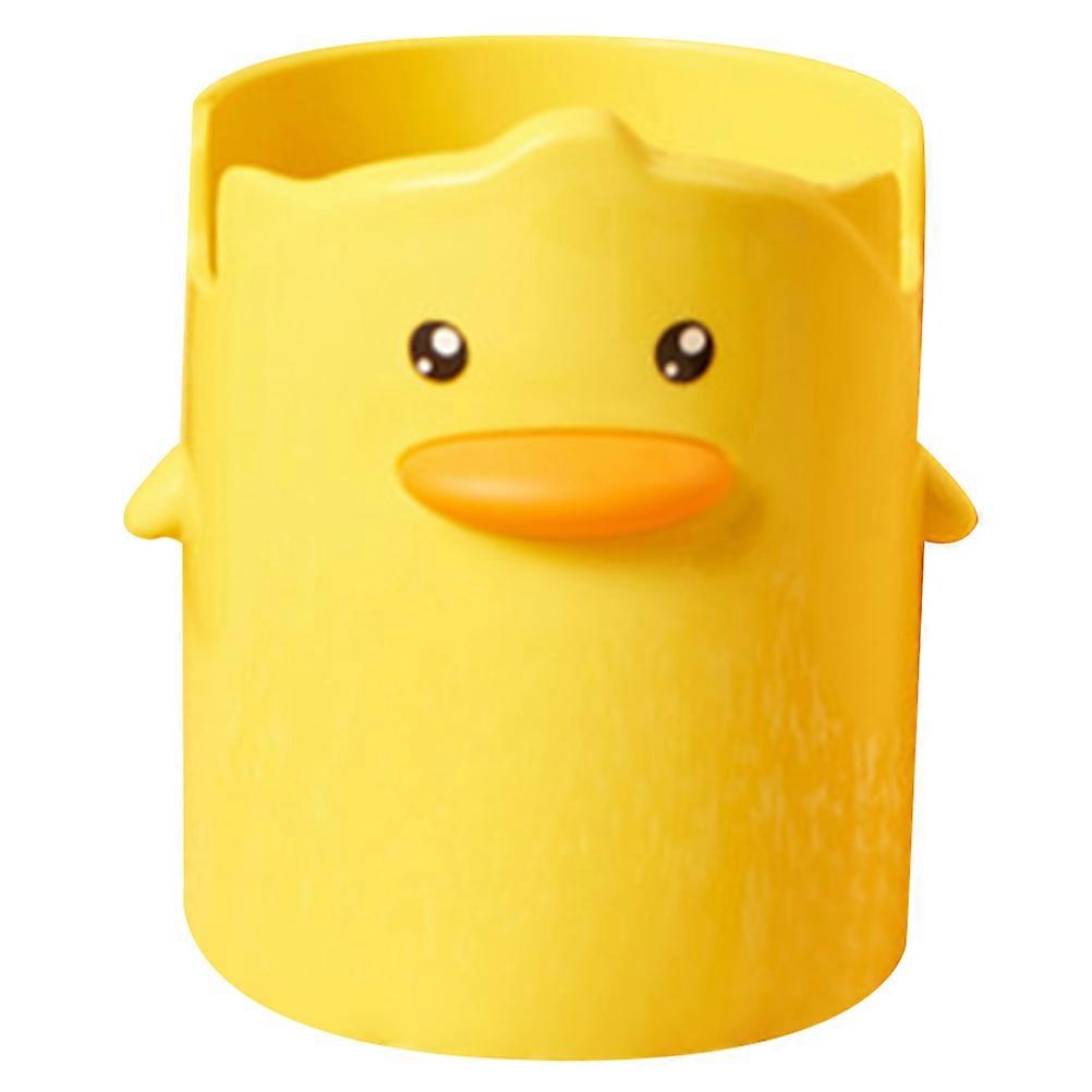 Cute Duck Pen Holder, Simple Cartoon Style Stationery Organizer for Desk, Multi Functional Decorative Container for Home, Office and School Use, Easy